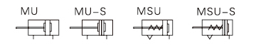 MU系列小型自由安装气缸