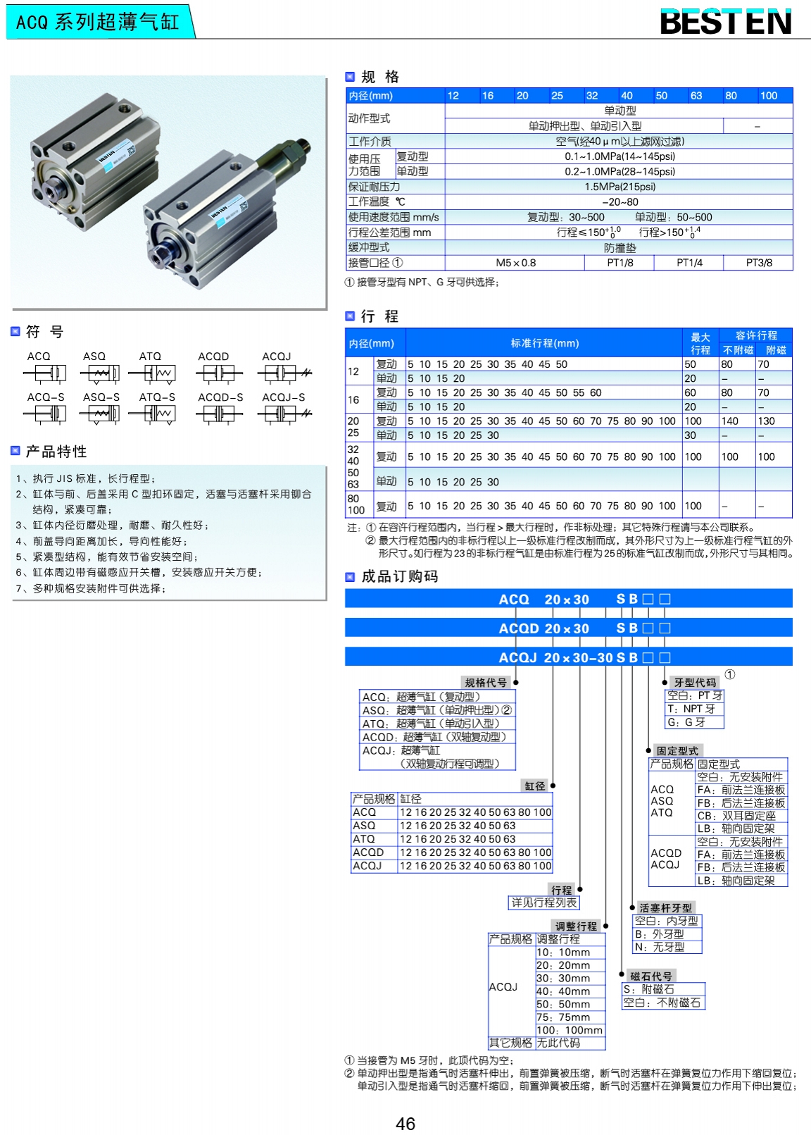 ACQ系列超薄气缸